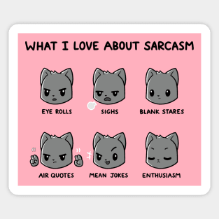 Cute Funny Humor Sarcastic Cat Lover Quote - Animal Lover Design Sticker